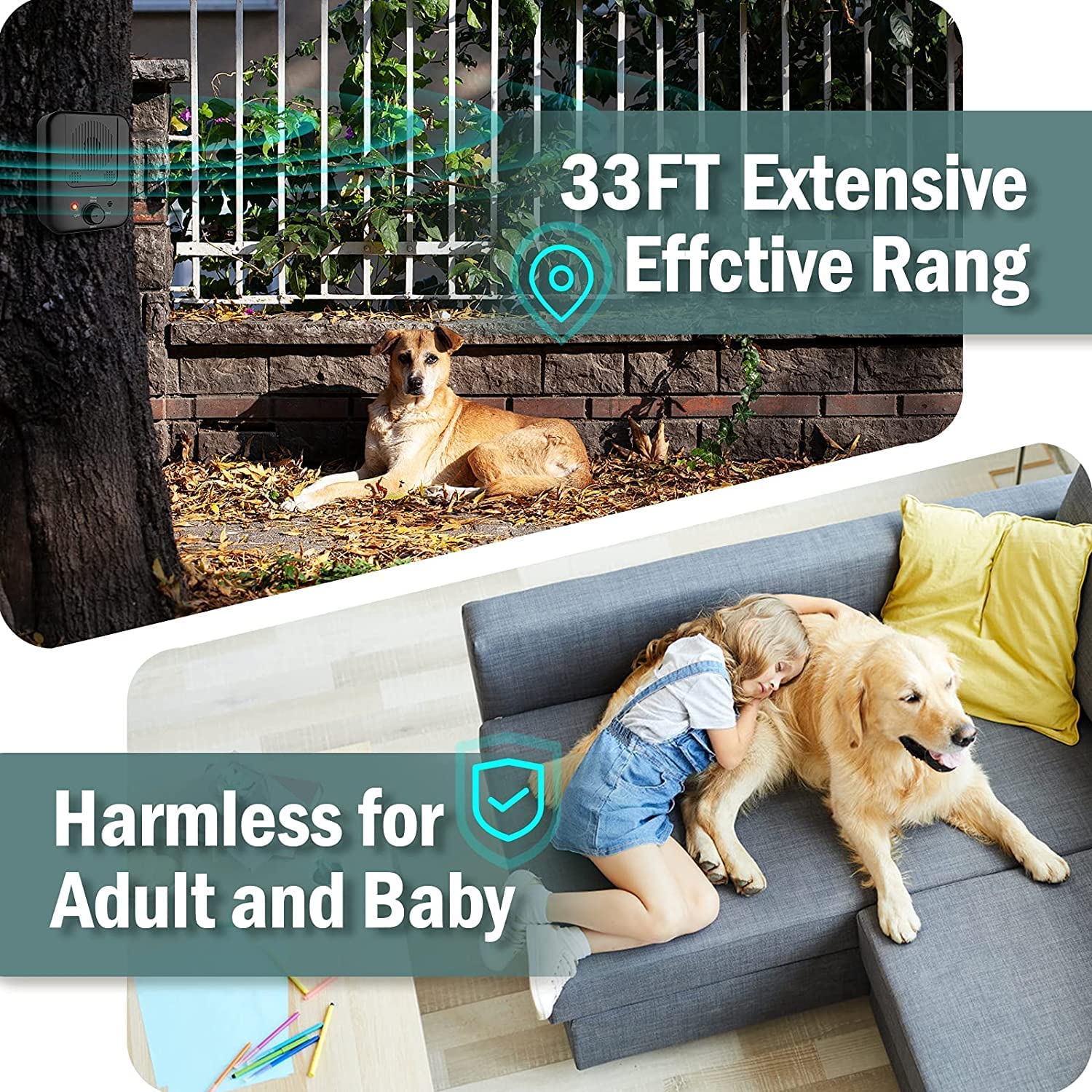 DogRepellers -Anti Bark Control Device Waterproof Dog Anti Barking
