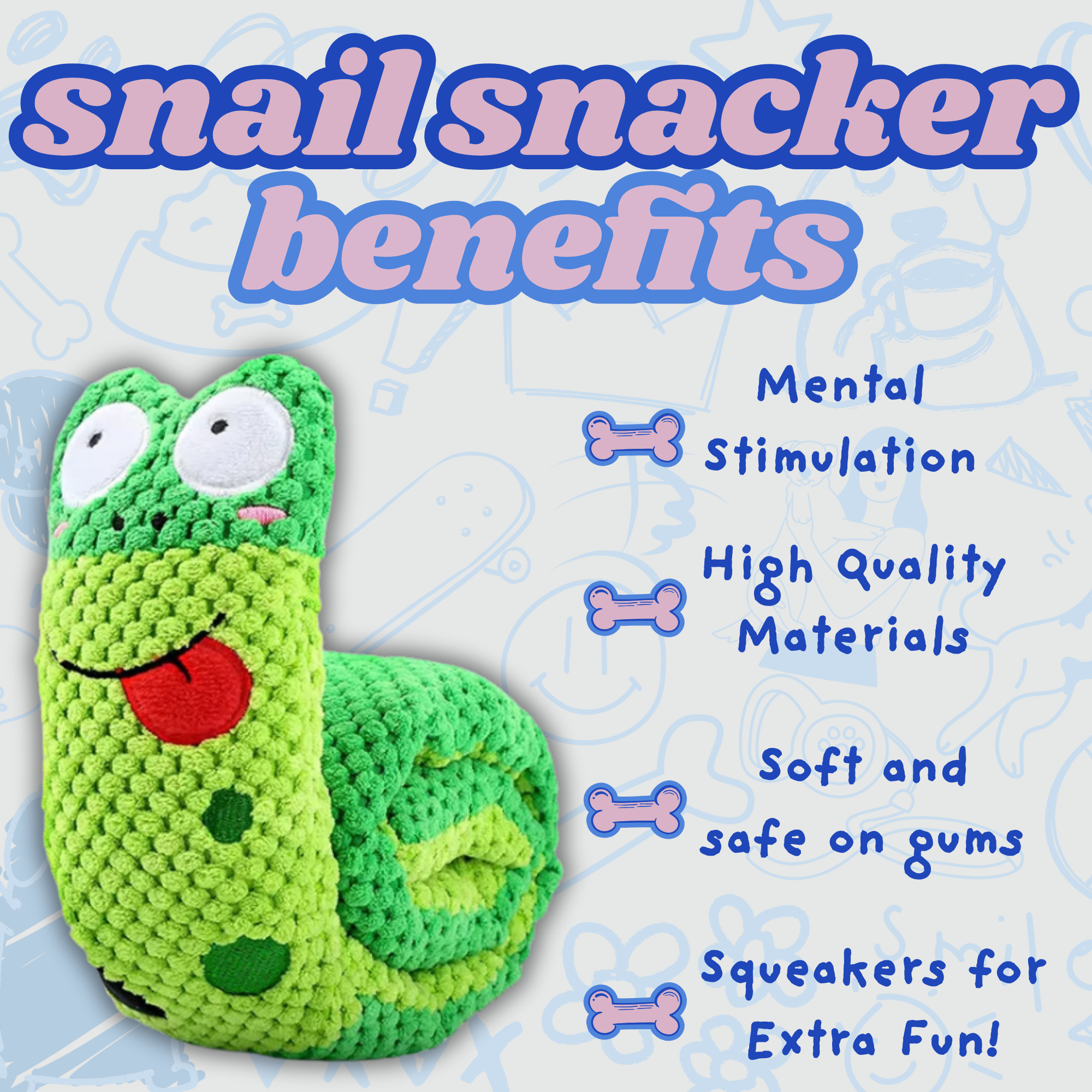 Snail Snacker™️Interactive Plush Puzzle
