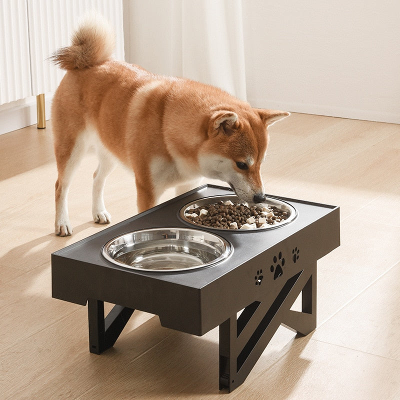Double Elevated Adjustable Pet Feeder