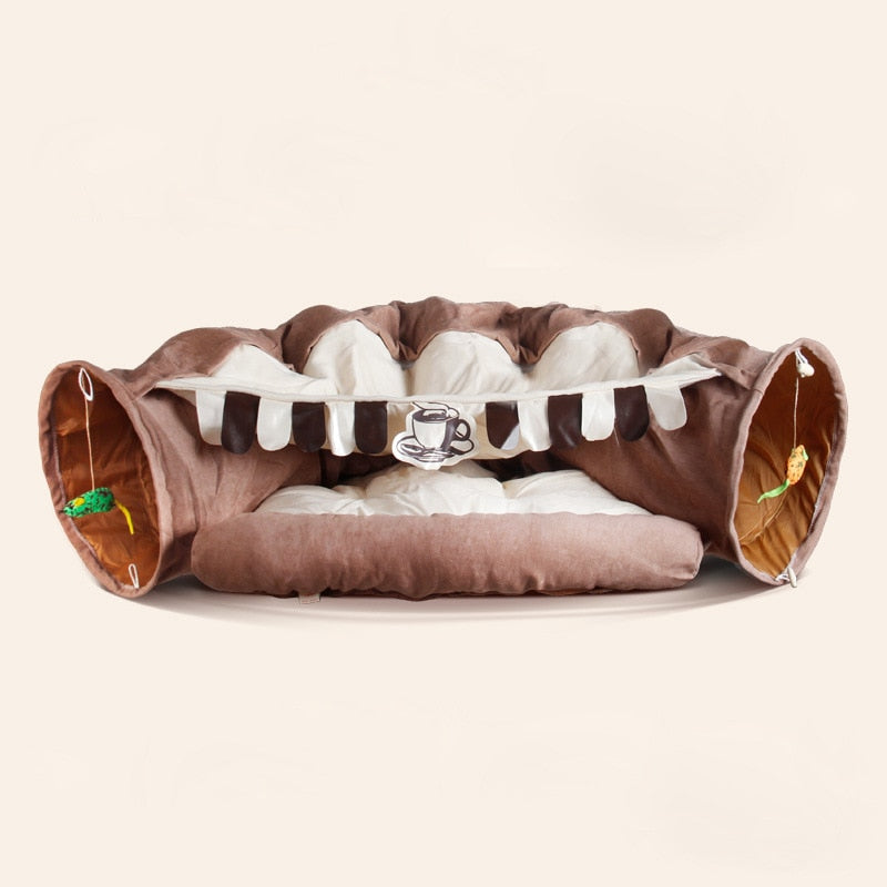 PlushyTunnel Bed- Cat Tunnel Bed